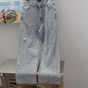 Hot & Delicious Denim Jeans with Embellishments